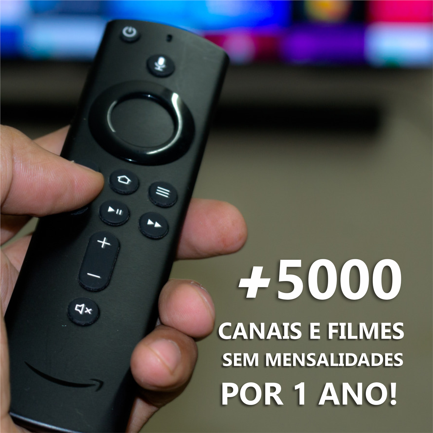 Fire Stick com 1 Ano de Canais Brasileiros – Filmes, Séries e Esportes ao Vivo!
