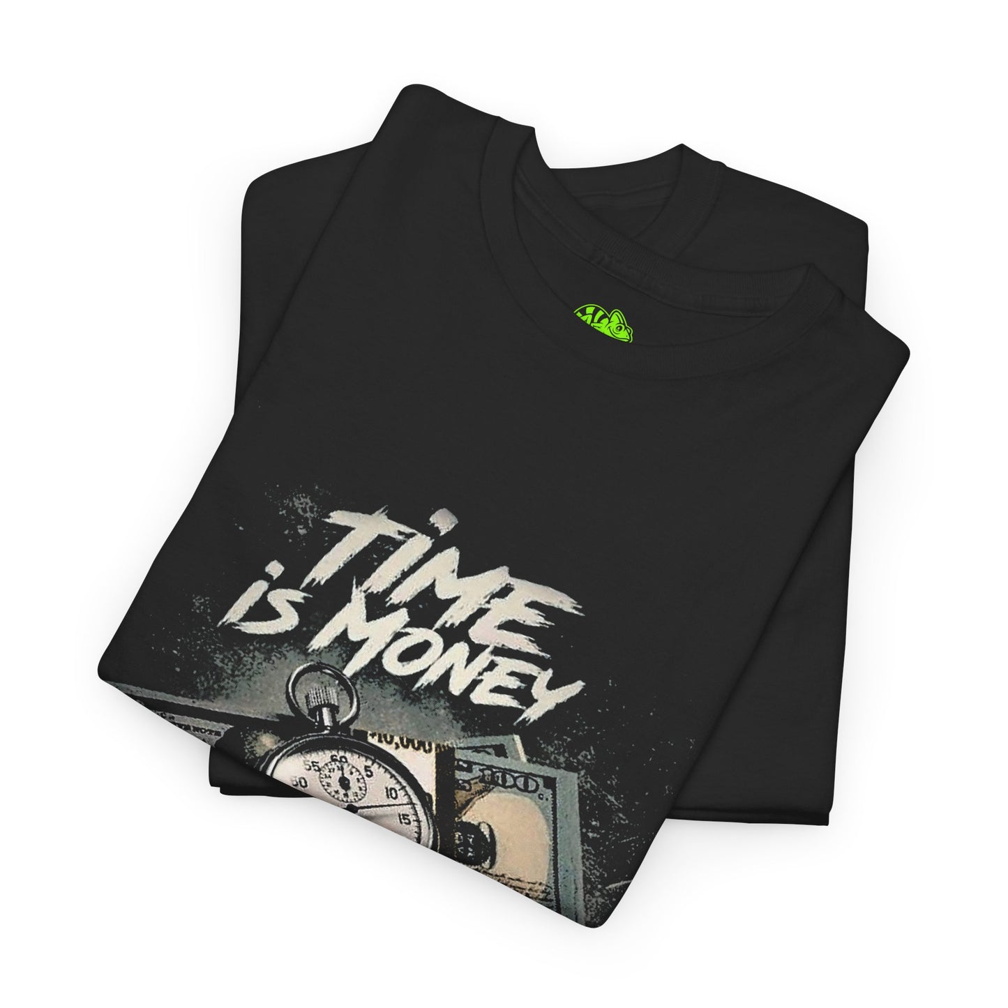 Time Is Money T-Shirt — Vintage Cash & Pocket Watch Graphic Tee