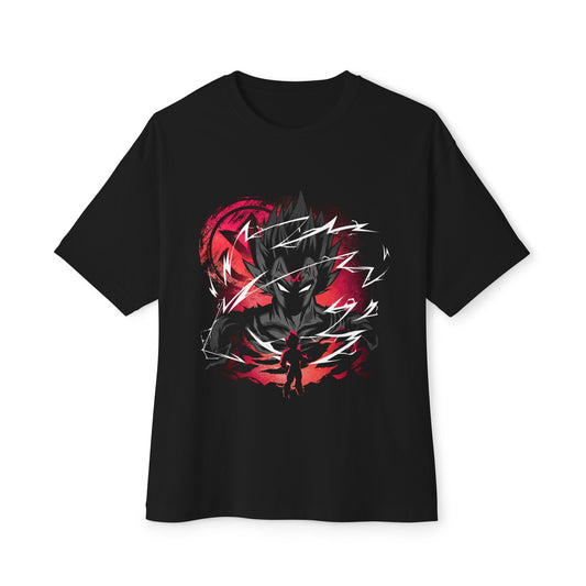 Shadow Warrior Illustration T-Shirt | Red Black Anime Silhouette