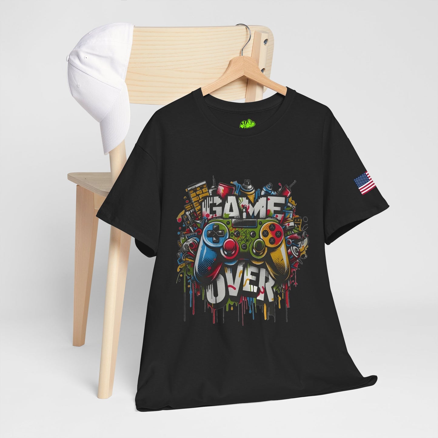Gamer Juice T‑Shirt - Colorful Retro Game Controller Graphic Tee