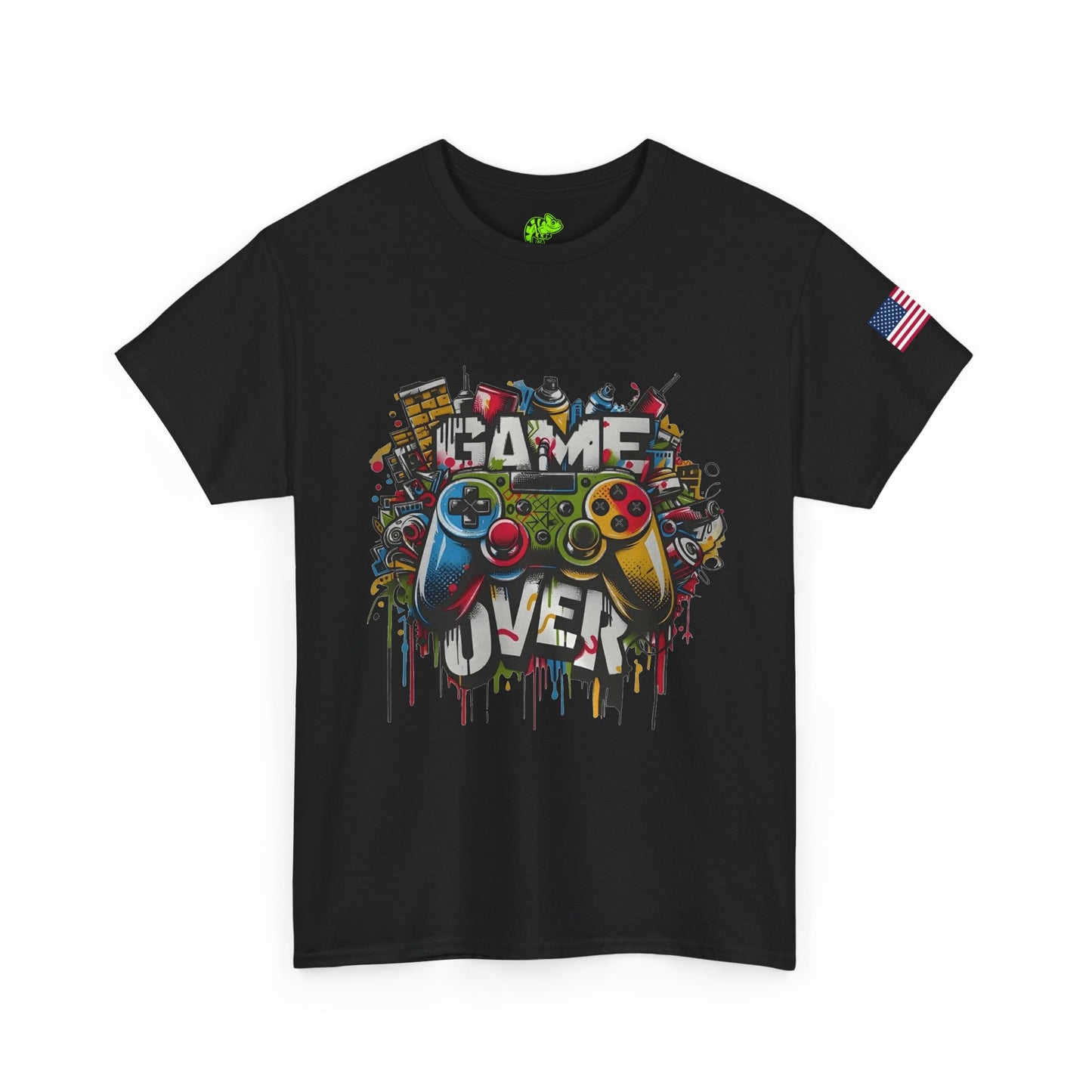 Gamer Juice T‑Shirt - Colorful Retro Game Controller Graphic Tee