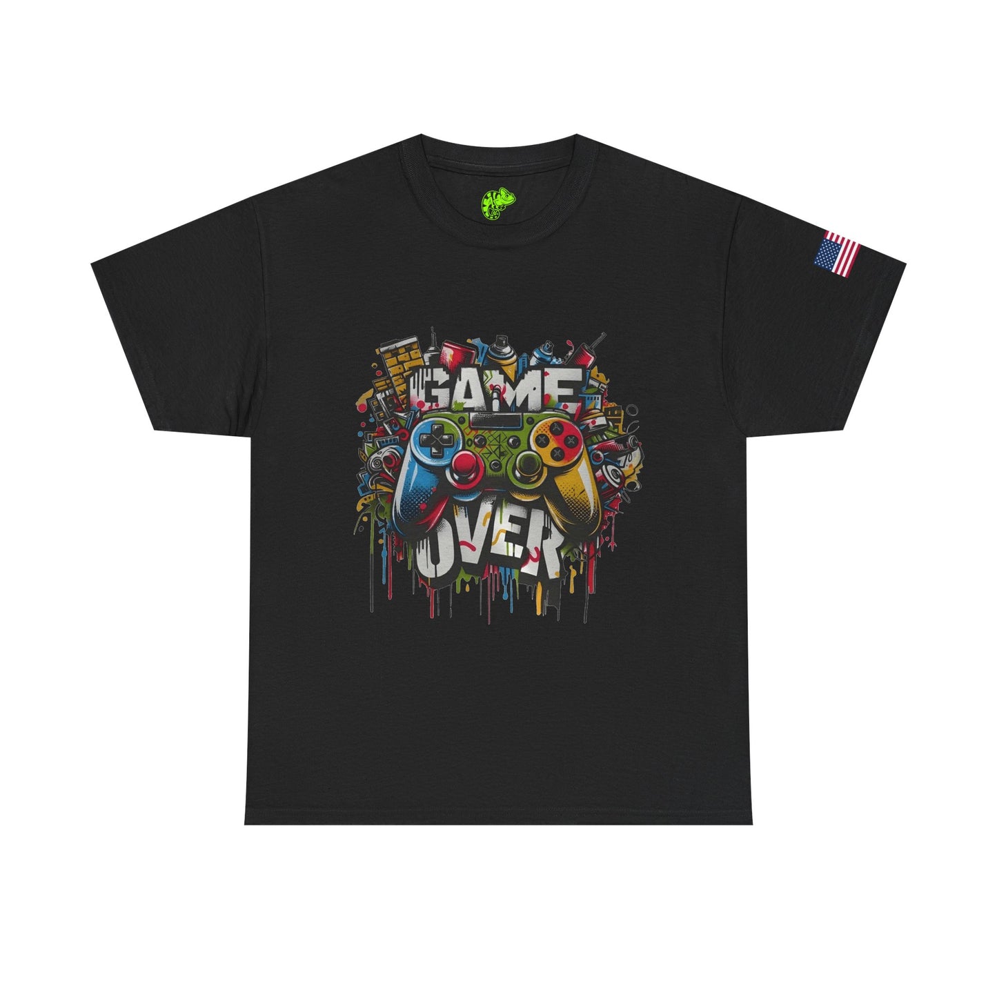 Gamer Juice T‑Shirt - Colorful Retro Game Controller Graphic Tee